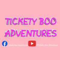 Kids Tickety Boo Adventures Pink Writing Design